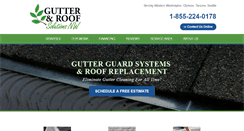 Desktop Screenshot of guttersolutionsnw.com